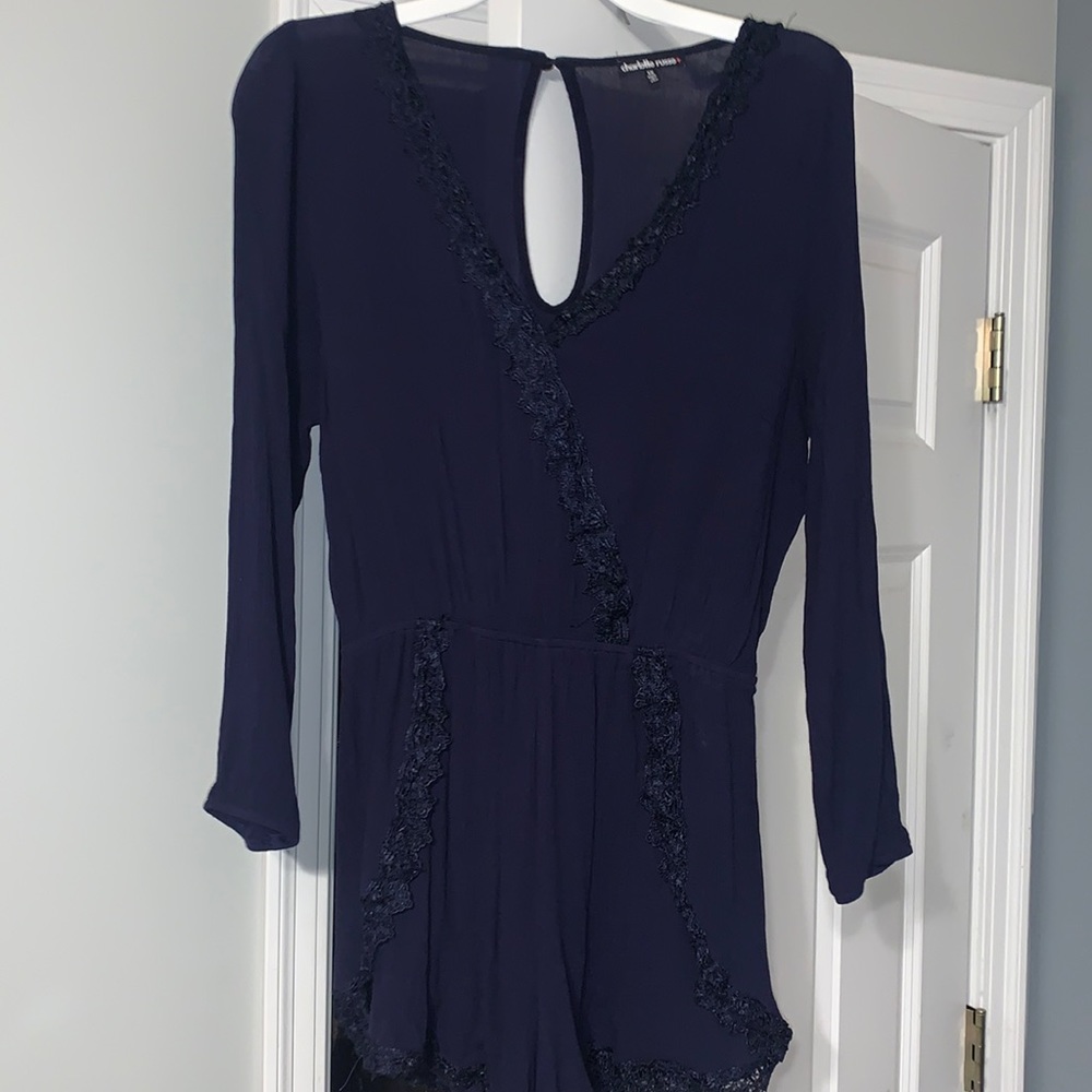 Charlotte Russe navy romper